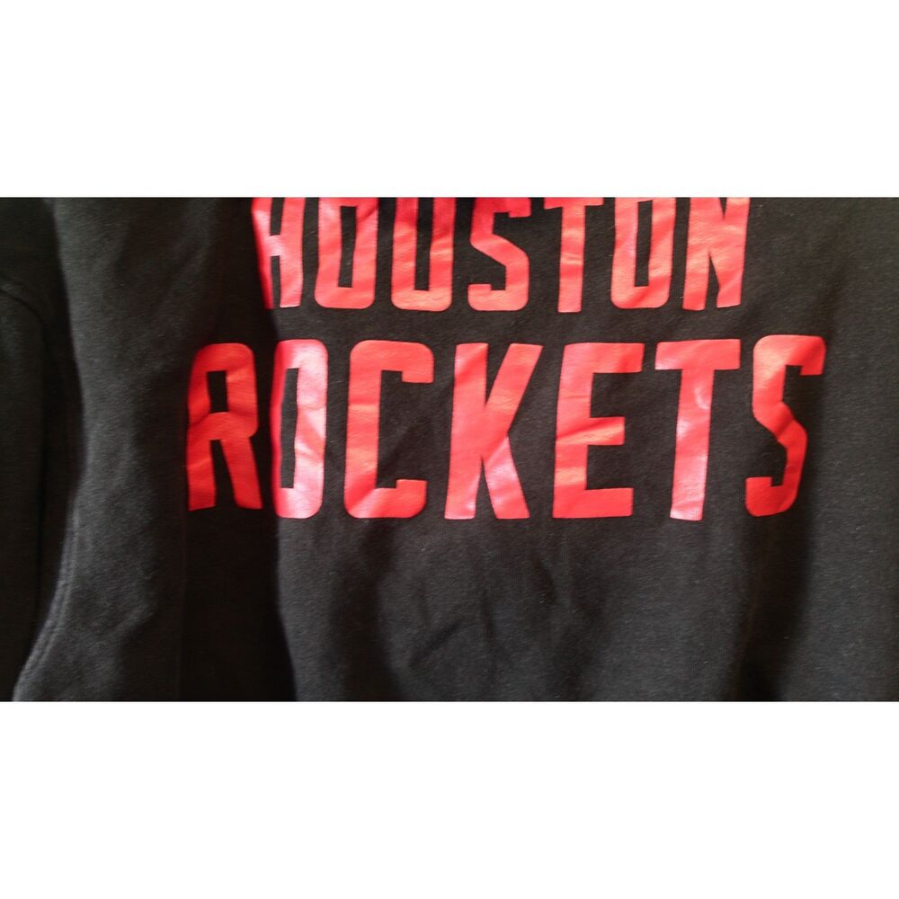 Black Houston Rockets Sports Jacket Size L - Picture 2 of 3
